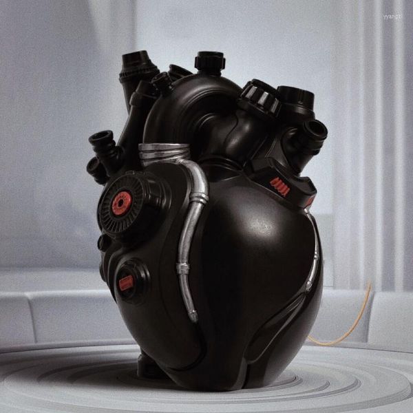 Vasos Punk Heart Bottle Decoração escura Modelo de presente Desk Decoração de casa Decorativa Acessórios