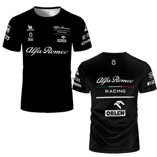 Ely8 2023 Новые футболки для футболок команды F1 в F1 2023 Alfa Romeo Shirs Formula-One Racing Car 3d Men Men Women Fashion Over Shir Kids Tees Tops Jersey 2ntw