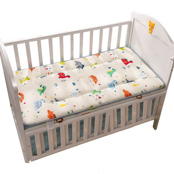 Bettwäsche-Sets, Kinderbett-Matratze, Kleinkind-Bett, Matratzenauflage, doppelseitig, Baumwoll-Mesh-Baby-Bettwäsche-Set, Jungen- und Mädchen-Kleinkindbett-Set, 120 x 60 cm, 230309