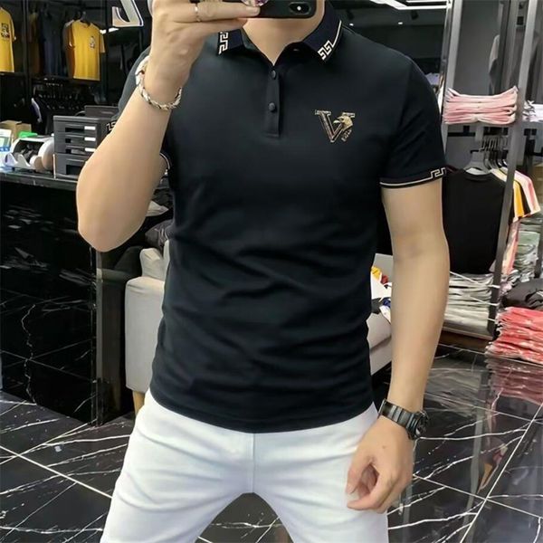 Дизайнерские мужские рубашки Polo Summer Polos Tops Вышивка Men T Roomts Fashion Shirt Unisex High Street Casual Top Size M-4xl