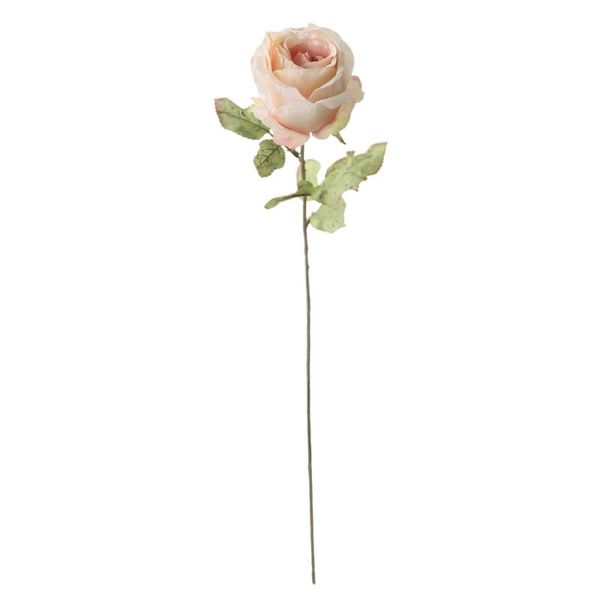 Ghirlande di fiori decorativi con rose 1pc 62cm Bouquet da sposa Singola simulazione di plastica Riutilizzabile Decorazione domestica Bordo in gomma artificiale