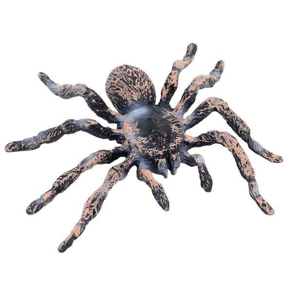 Science Discovery Gigante Gigante Gigante Toys Aranhas Artificiais Decorações de Halloween ABS Spider Spider Figurines for Pike Halloween Fester Supply Prank Y2303