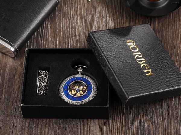 Pocket Watches Men Antique Steampunk Vintage Roman Numbers