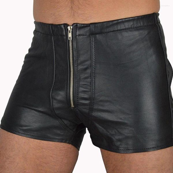 Mutande Pantaloncini boxer in lattice da uomo Pantaloncini erotici aperti Mutande Pantaloni con cerniera maschili Mutandine sexy Lingerie porno