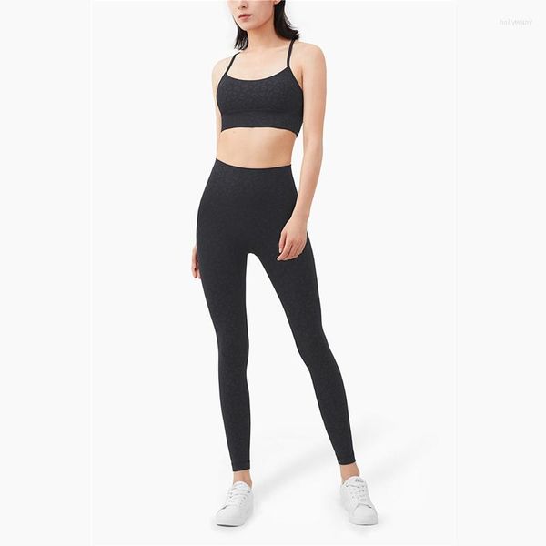 Vnazvnasi Sport-Leggings für Damen, Yoga, Leopardenmuster, Fitness, elastische Hose, hohe Taille, Bauchkontrolle, Laufen, Sportbekleidung, Fitnessstudio, aktive Hose