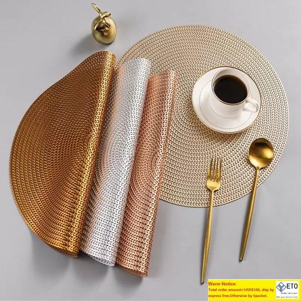 PVC Placemat Bar Restaurant Coffee Beverage Mat Hollow Out Placemats Dining Table Decoration Water Bottle Botts Kitchen