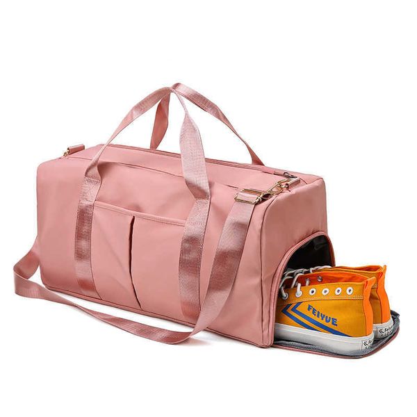 Duffel Taschen Große Weibliche Reisetasche Mode Cross Body Sport Schuhfach Kleidung Lagerung Schulter 230309