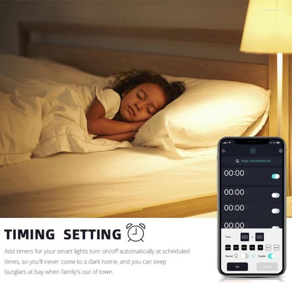 Wifi Smart Led Glühbirne E27 Lampe 220V Intelligente Dimmbare RGB Nacht Für Home Assistant Echo