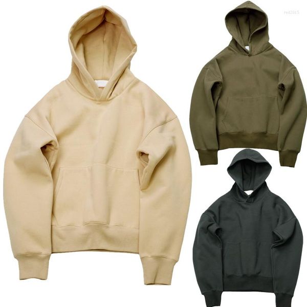 Felpe con cappuccio da uomo PADEGAO Hip Hop con pile Inverno Uomo Uomo / donna Felpa con cappuccio Felpa Swag Solid Pullover Big Talker Streetwear PDG1426