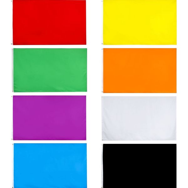 schwarze Flagge Direkter Fabrikgroßhandel Gemischte Bestellung 8 Stile DIY leer weiß 3x5Ft 90x150cm 100% Polyester für hängende Dekoration