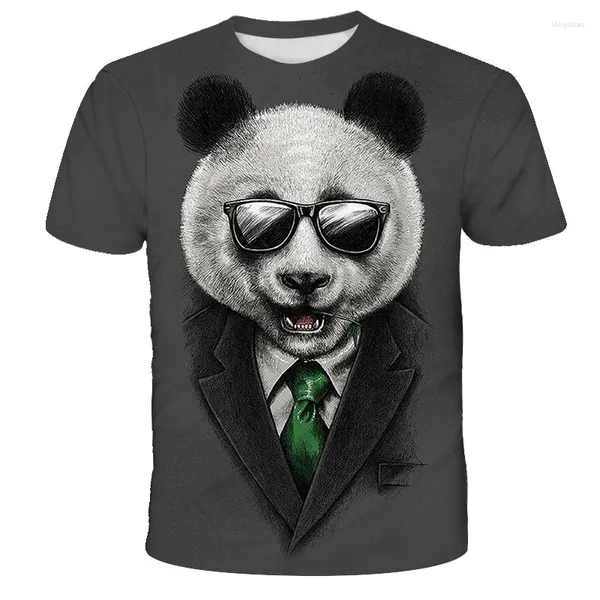 T-shirt da uomo 2023 Fashion Cute 3D Print Chinese Panda Shirt Uomo Boy Summer Child Girl Tee Tops