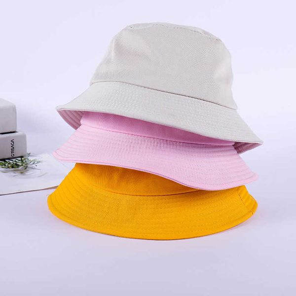 Cappelli a tesa larga Cappello Panama solido per uomo Donna Colore puro Cappello hip-hop semplice Nero Bianco Rosa Giallo Viola Beige Cappelli a secchiello per protezione solare YY169 R230308