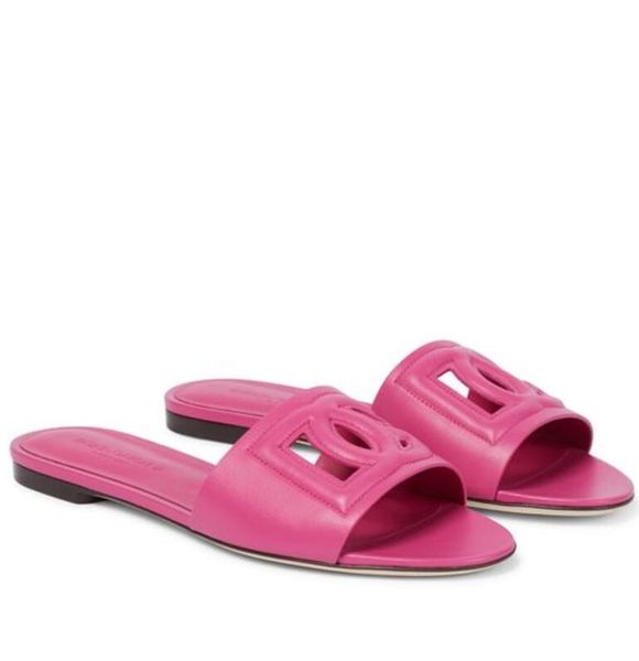 Pantofole sandali estivi da donna Ciabatte in pelle con ritaglio ad incastro Ciabatte in vera pelle Millennials da spiaggia per esterni scarpe infradito Made in ItalyEU35-42