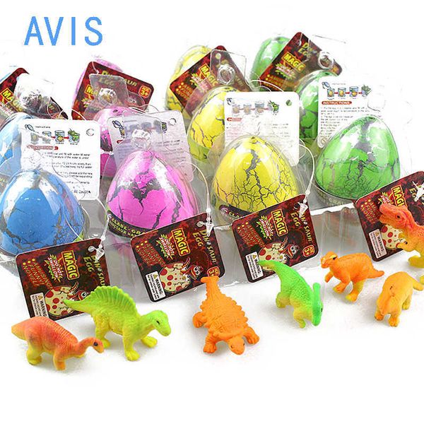 Wissenschaftliche Entdeckungs-Dinosaurier-Eier, Dino-Ei-Spielzeug, wachsen im Wasser, Brut-Ei, Crack-Wissenschafts-Kits, Neuheit-Spielzeug-Geschenke, 4,5 x 6 cm, Dino-Ei mit verschiedenen Farben, Y2303