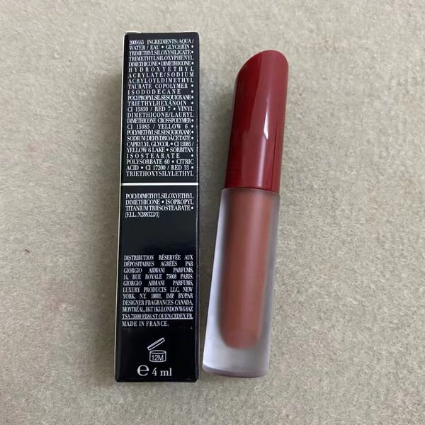 Lip Maest0 Satin Gloss 4ml Lipgloss Liquid Lipstick em 4 cores Rouge durading A alavanca