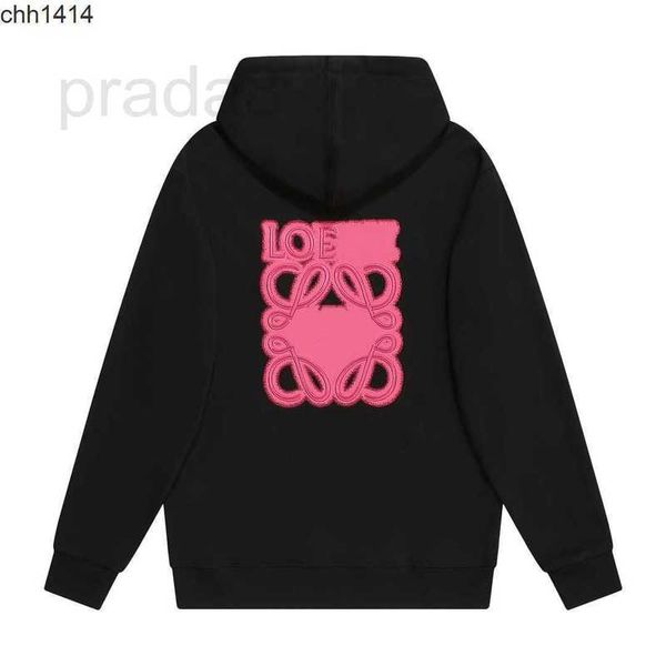 Erkek Hoodies Sweatshirts Tasarımcı Yüksek Kaliteli Moda Marka Sonbahar Yeni Stil Pembe Neon Nakış Hoodie Lyw O27G