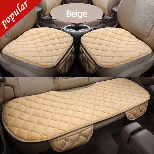 Autositzbezug Autozubehör Vorne Hinten Beflockungstuch Winter Warmes Kissen Atmungsaktive Schutzmatte Pad Universal Auto Interior