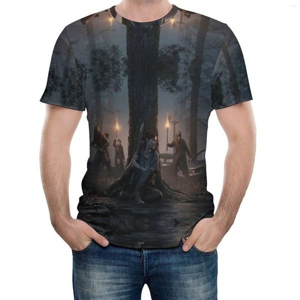 Camisetas masculinas O último de nós Parte II Design Tshirt Vintage Travel USA Tamanho