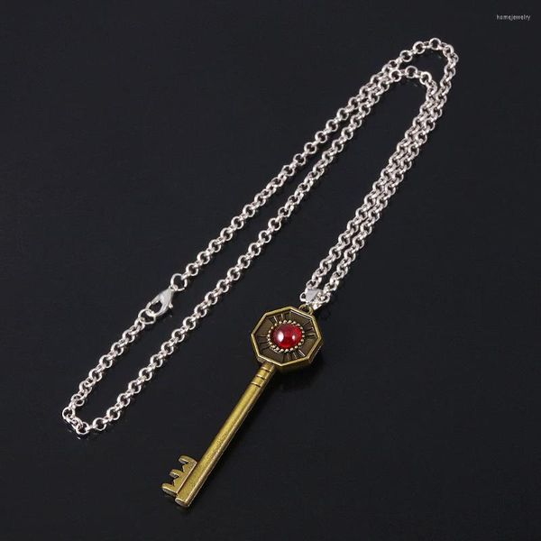 Подвесные ожерелья японское аниме Jojos Bizarre Adventure Accessories Accessories Jonathan Joestar Vintage Bronze Chains для мужчин женщин