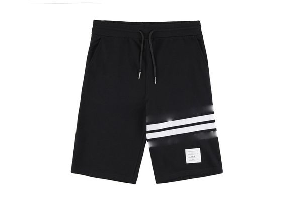 2023 novos shorts masculinos design avançado calças esportivas de verão calças casuais masculinas de luxo shorts casuais 4 linha branca impressa calças de praia soltas masculinas