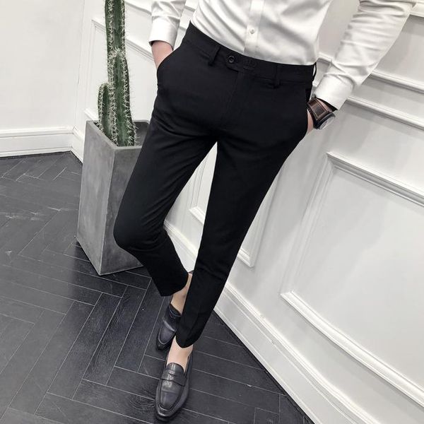 Herrenanzüge Blazer 2023 Frühling Sommer Volllange Hosen Männer Hohe Qualität Straight Fit Herren Business Jogger Hose Freizeithose Männlich D12