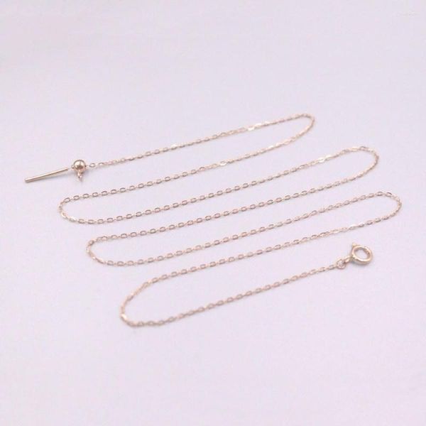 Chains D Pure 18Kt Rose Gold Lucky O Chain Verstellbare Halskette 1-1,3g 17,7