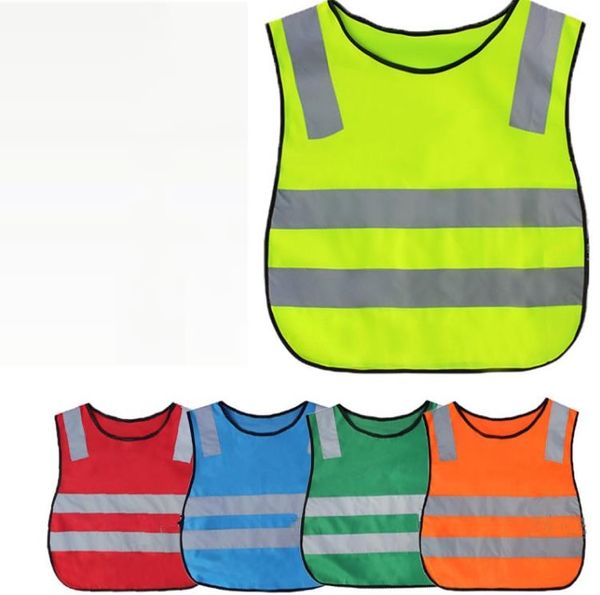 Home Garden Abbigliamento di sicurezza per bambini Gilet riflettente per studenti Gilet per bambini Gilet ad alta visibilità Avvertimento Patchwork Gilet Sicurezza Strumenti di costruzione SN4099