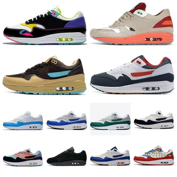 classics max 1 Running Shoes air Men Women 1S 87 Concepts Heavy 1s Waves Noise OG Beige Green Red Pulple plump Blue Clear Multi Grey Peach NH Treeline Canvas Tennis