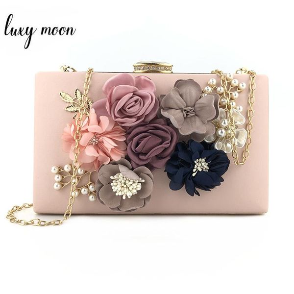 Blumen-Clutch, handgefertigt, Hochzeit, Braut-Clutch, Geldbörse, Luxus-Handtaschen, Damen-Taschen, Designer-PU-Leder-Umhängetasche