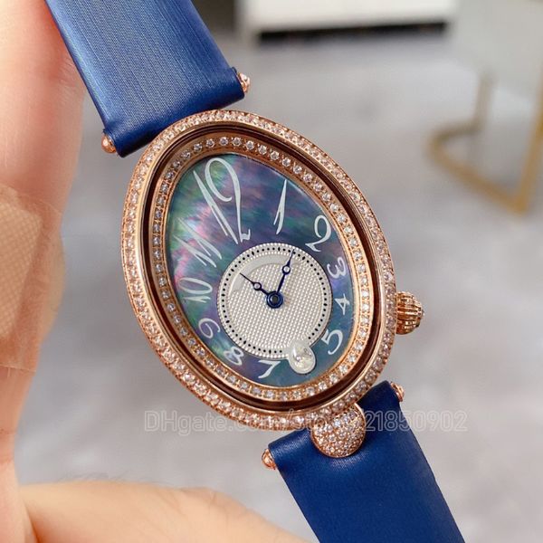 Ladies Watch Quartz's Quartz Watches 28 мм сети красной анета с казами для лепестки и костюма стальной группы Lady Women Женские наручные часы Blue Sky Dial с бриллиантами.