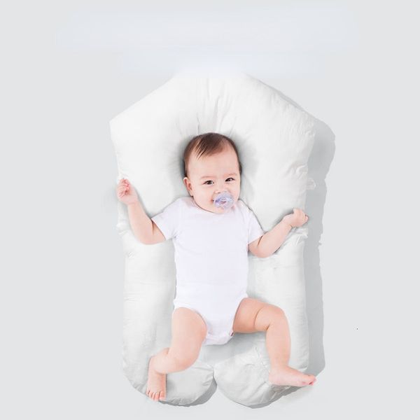 Pillows born Baby Komfortkissen Samt U-förmiges Anti-Abweichungs-Kopfformkissen Anti-Schreck-Schlafkissen für Säuglinge, Rückenlehne 230309