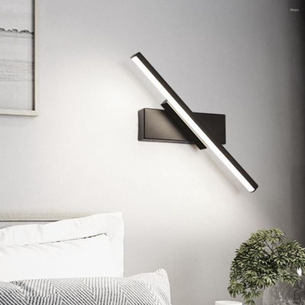 Wandleuchte Schlafzimmer Nachttischlampe 320 ° drehbar verstellbare Innen-LED-moderne einfache Flur-Gang-dekorative Lichter