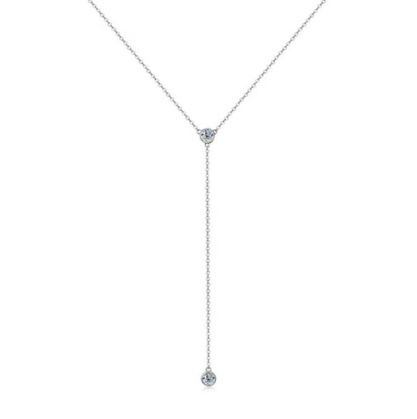 Echte Moissanit Diamant Halskette Für Frauen Quaste Anhänger Top Qualität 925 Sterling Silber Hochzeit Braut Sex Mädchen Schmuck