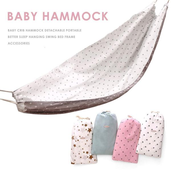 Bettwäsche-Sets 100 x 130 cm Babybett-Hängematte, abnehmbar, tragbar, besserer Schlaf, hängende Schaukel, Bettgestell, Zubehör für superaktive Babys 230309