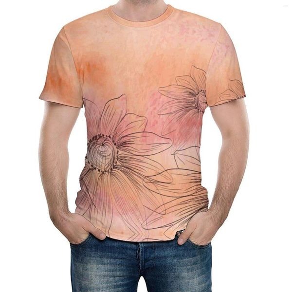 Herren T-Shirts Aquarell Vinyl Wandbild Hintergründe (3) T-Shirts Vintage Fitness Eur Größe