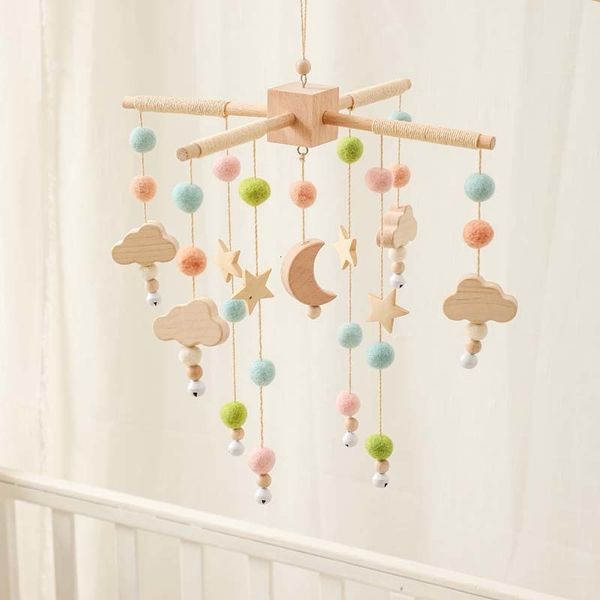 Rasseln Mobiles Ankunft Baby Rasseln Krippe Mobiles Spielzeug Musik Lernspielzeug Rotierende Bett Glocke Aufziehbar Kinderzimmer Hängen Dekorationen 230309