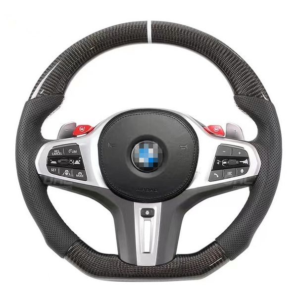 Рулевое колесо REAL CABLEAR CARPON FIBER для BMW 1 3 5 7 8 8 x3 x5 Series G15 G38 F40 G20 G30 G01 G11 G05 Светодиодная производительность
