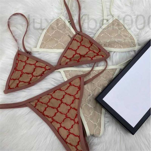 Costumi da bagno da donna Designer Estate Sexy per le donne Reggiseni Lingerie Fashion Lettera Ricamo Lady Bikini Set Trendy Soft Touch Ragazze Reggiseno intimo ID5C