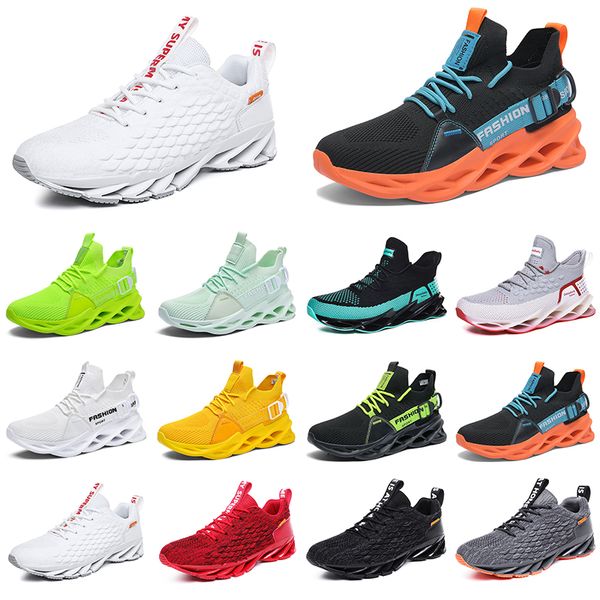 GAI Running Shoes para Homens Treinadores Respiráveis Carga Geral Preto Céu Azul Teal Verde Tour Amarelo Mens Moda Esportes Tênis Livre Sete