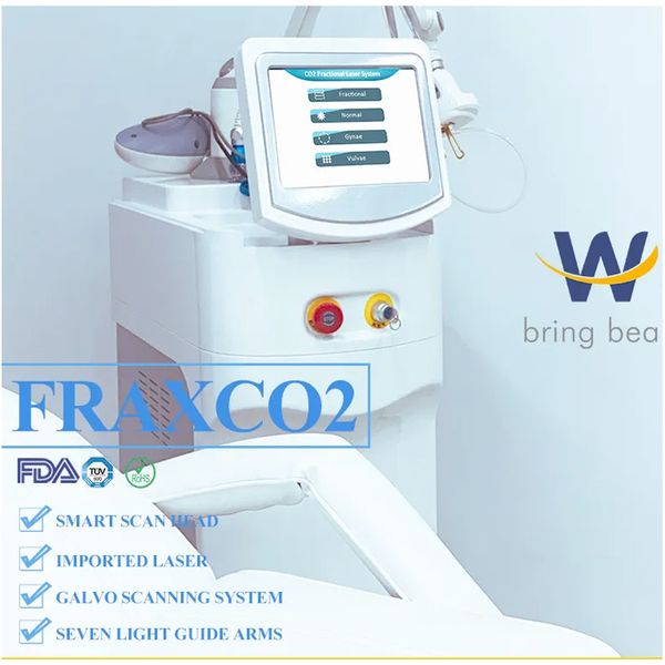 40 Вт дерматологический лазерный аппарат для лечения акне, отбеливание, удаление морщин, CO2-лазер, фракционное радиочастотное косметическое оборудование