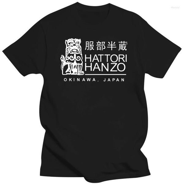 T-shirts homme coton t-shirt hommes col rond hauts chemise Hatori Hanzo samouraï épées tuer Bill Katana col rond Teeshirt
