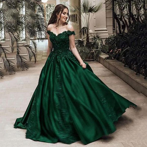 Quinceanera Vestidos elegantes Sexy Sweetheart Lace Apliques Satin A-Line com Lace-up Plus Size Sweet Sweet 16 Destante Party Birthday Vestidos de 15 Anos 33