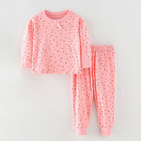 Pyjamas Little Maven Baby Mädchen Pyjama Herbst Baumwolle Einhorn Kleidung Sets Komfort für Nacht Tragen Anzug Kinder 2 bis 7 Jahre 230310