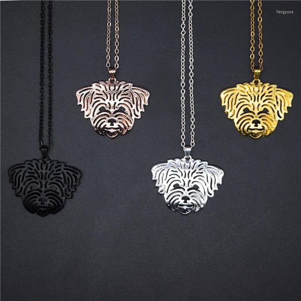 Anhänger Halsketten Elfin Trendy Shih Tzu Gold Farbe Silber Hund Schmuck Damen Herren