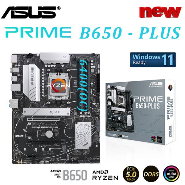 Sockel AM5 ASUS Prime B650-PLUS AMD B650 ATX Motherboard DDR5 128G Supoort Ryzen 7000 Serie PCI-E 5.0 M.2 Desktop Mainboard AM5