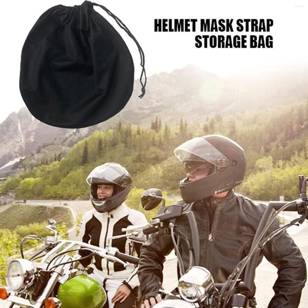 Capacetes de motocicleta oxford pano saco de capacete de pó Projeto de pó de tração Bom armazenamento de resistência para ciclismo Backpack Drawp B9x8