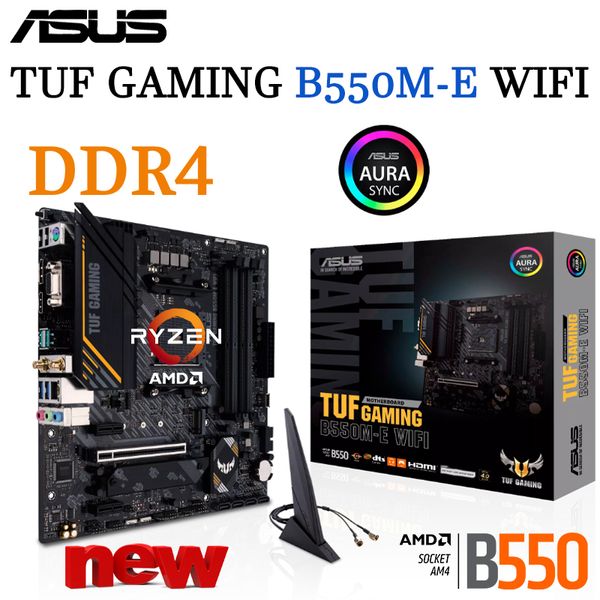 Asus Tuf Gaming B550M-E Wi-Fi Ryzen AMD B550 Socket AM4 Материнская плата DDR4 M.2 128GB Desktop Support R5 R7 R9 CPU MANIP