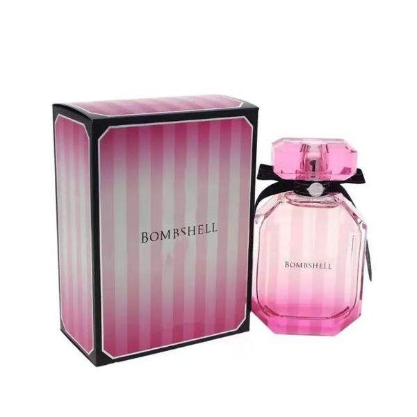 Perfume secreto de marca de alta qualidade Bombshell Sexy Girl feminina Fragrância Longa Vs Lady Parfum Pink Bottle Bottle Colônia