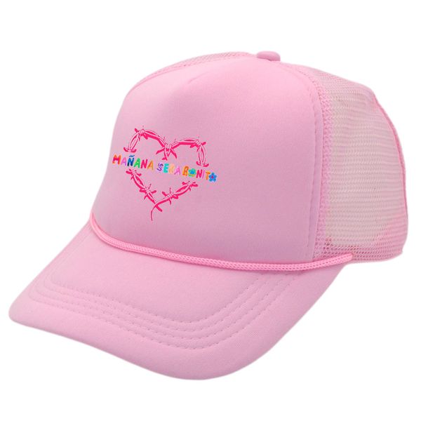 Großhandel personalisierte Accessoires 2023 Karol G Manana Sera Bonito Kappe benutzerdefinierte neues Design atmungsaktive Frauen Strand Baseball rosa Kappen Hut Großhandel