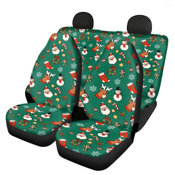 Автомобильные сиденья обложки рождественские подарки аксессуары универсальная передняя часть задней крышки для ванна внедорожника.